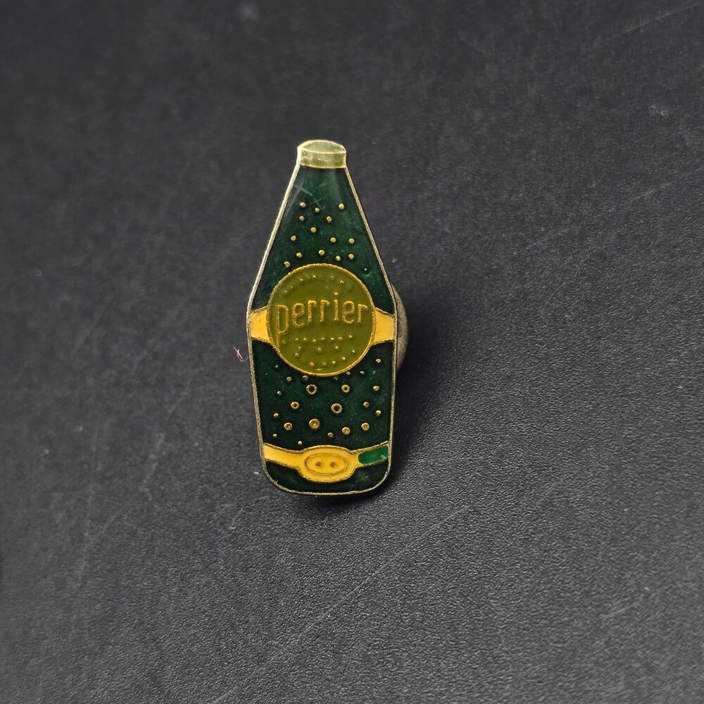 Vintage Pierre Sparkling Water Pin Green Advertisment